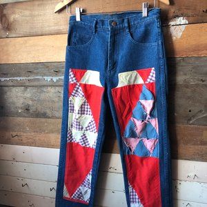 CARLEEN Patchwork Quilted Denim Size 2/4